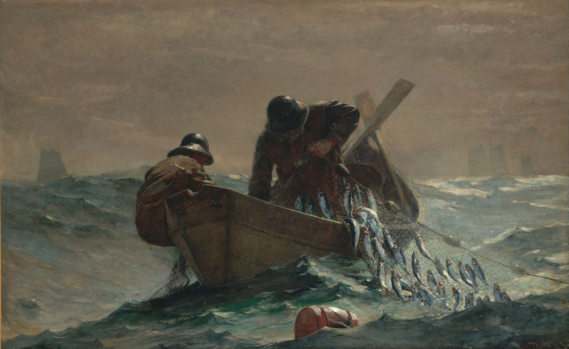 Le filet à harengs - Winslow Homer image 1 tableau peint à l’huile sur toile