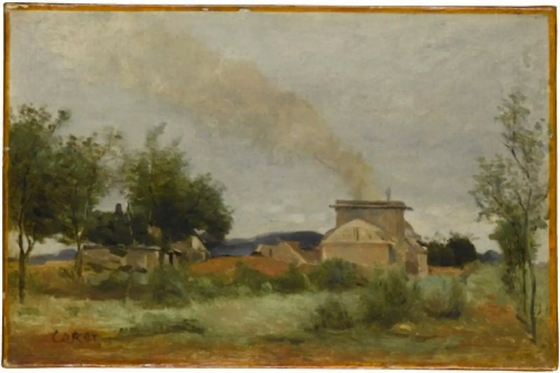 Piecyk z cegły - Jean-Baptiste Camille Corot