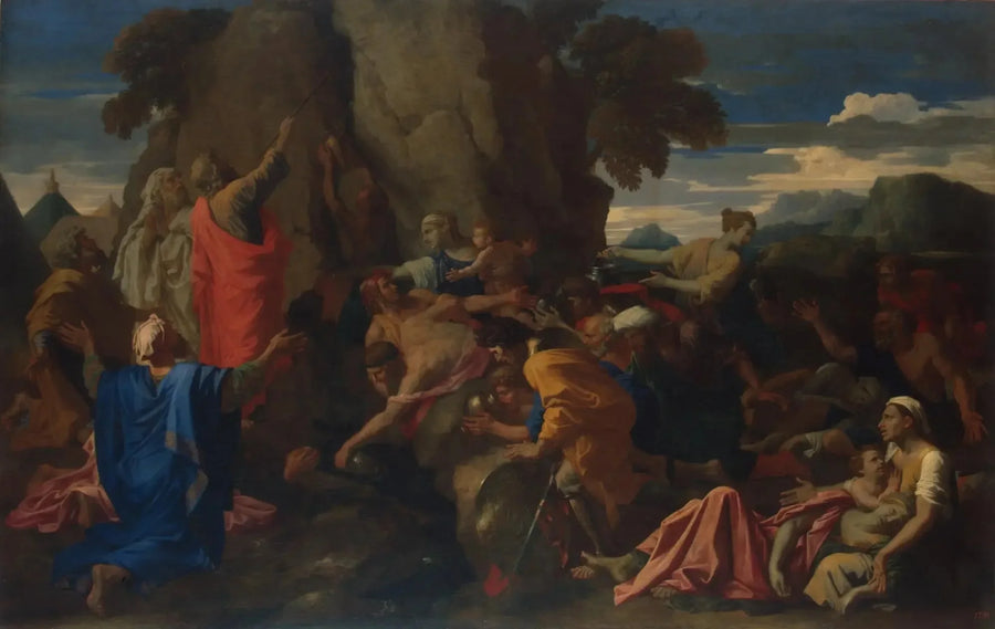Uderzenie skały - Nicolas Poussin