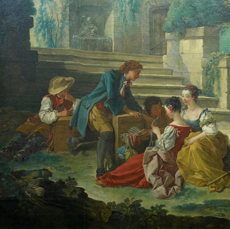 Galant sprzedawca - François Boucher
