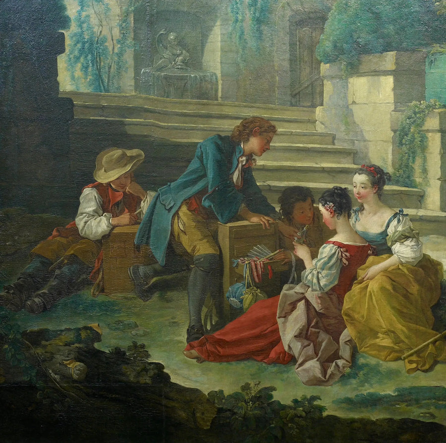 Galant sprzedawca - François Boucher
