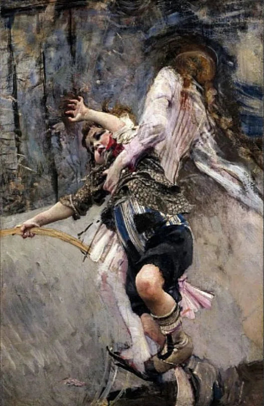 Chłopiec z hula-hopem - Giovanni Boldini