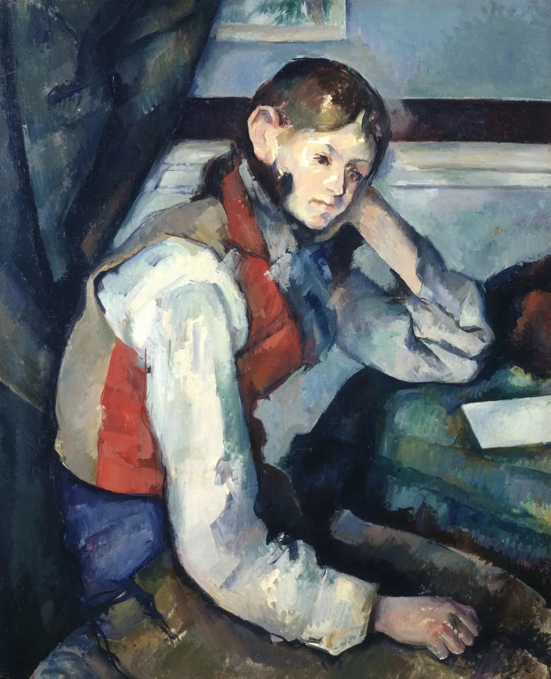 Chłopiec w czerwonej kamizelce - Paul Cézanne