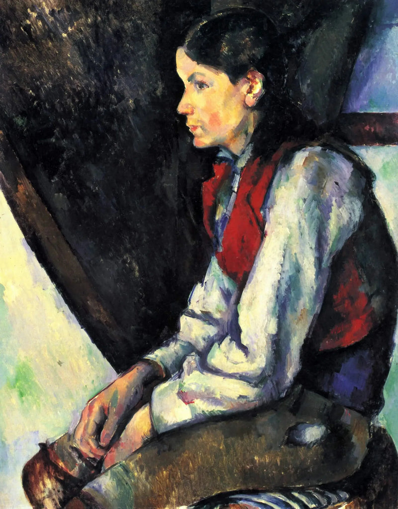 Chłopiec w czerwonej kamizelce - Paul Cézanne