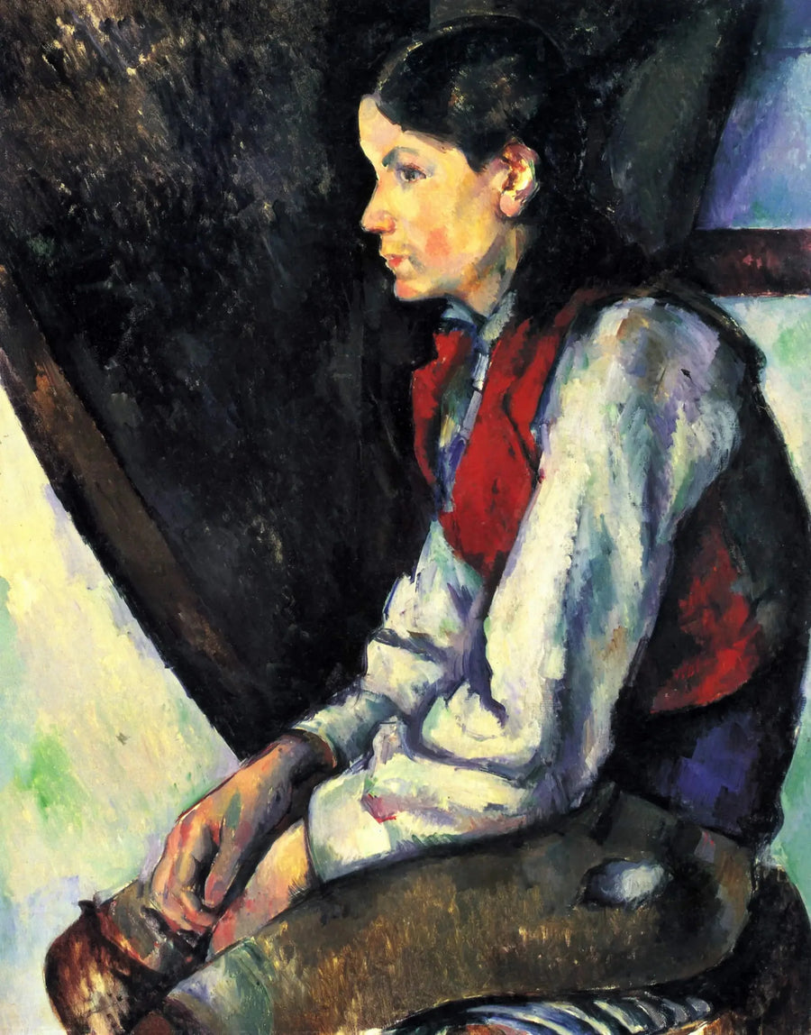 Chłopiec w czerwonej kamizelce - Paul Cézanne