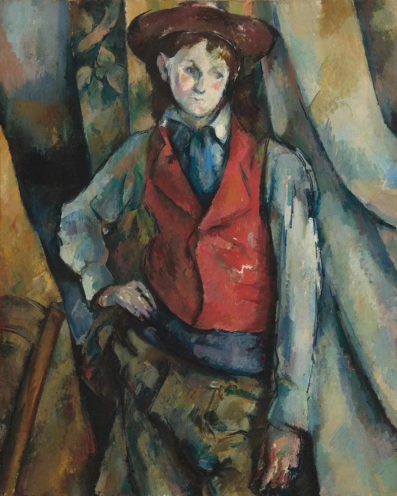 Chłopiec w czerwonej kamizelce - Paul Cézanne