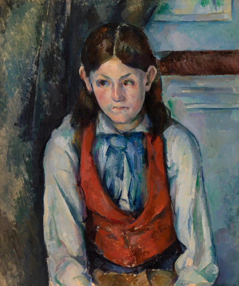 Chłopiec w czerwonej kamizelce - Paul Cézanne