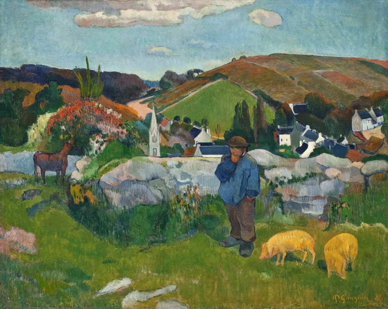 Stróż świń, Bretania - Paul Gauguin