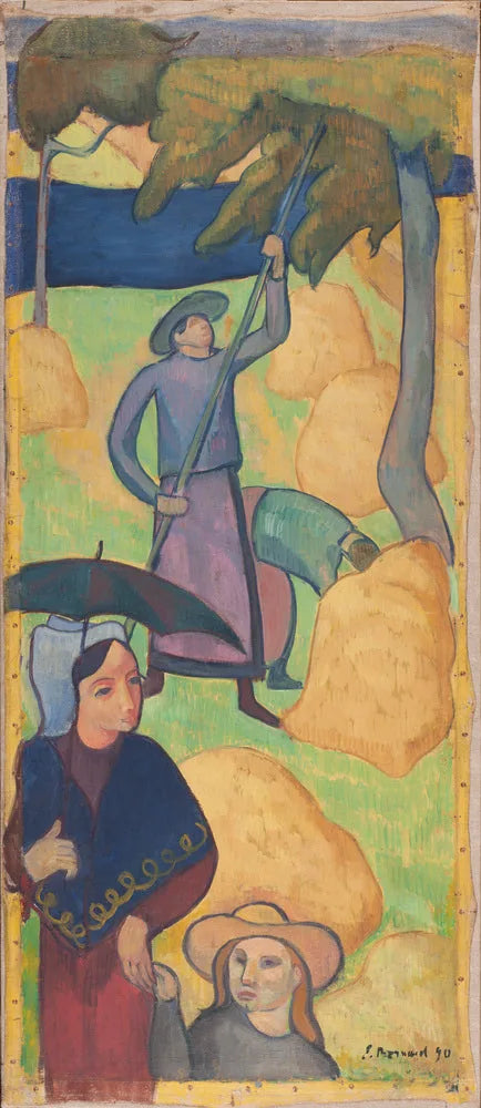 Gładzenie jabłek - Émile Bernard