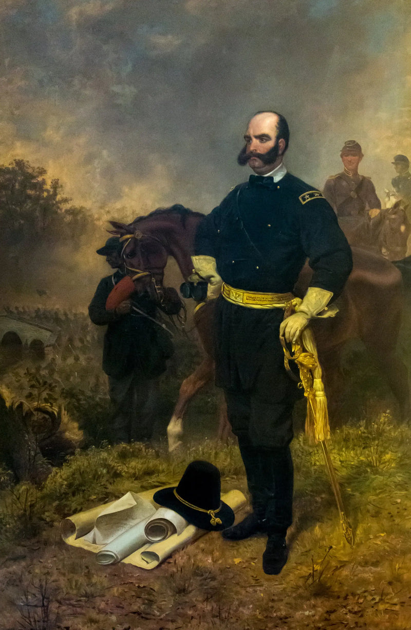 Generał Ambrose Burnside w Antietam - Emanuel Leutze