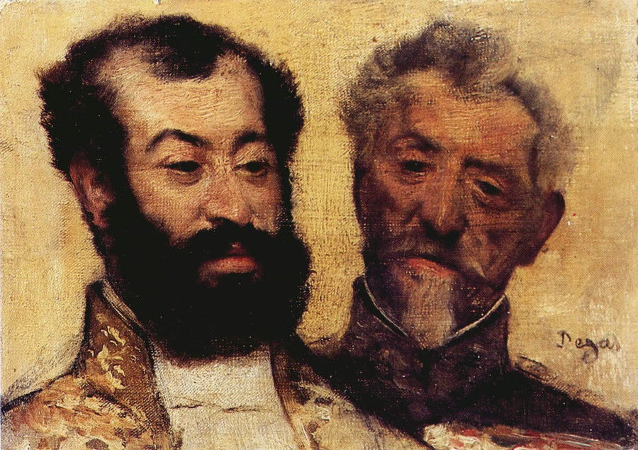 Generał Mellinet i wielki rabin Astruc - Edgar Degas