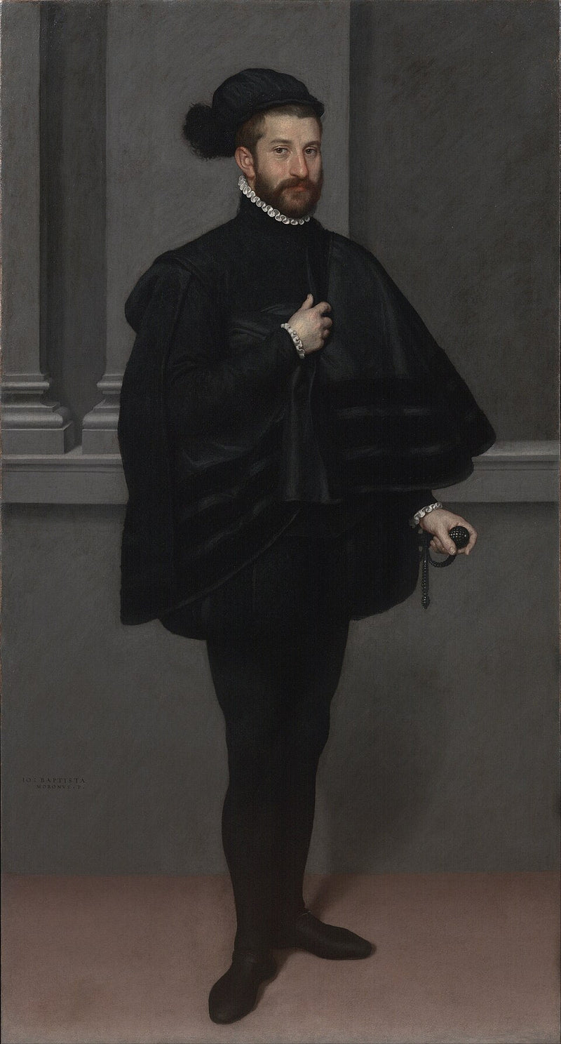 Gentleman w czerni - Giovanni Battista Moroni