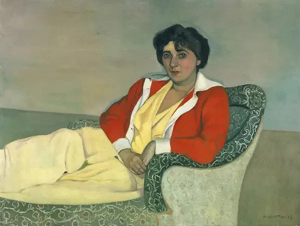 Czerwona kamizelka - Félix Vallotton