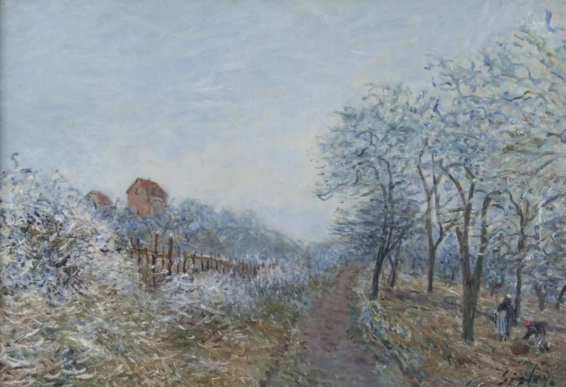 Szron w Veneux - Alfred Sisley