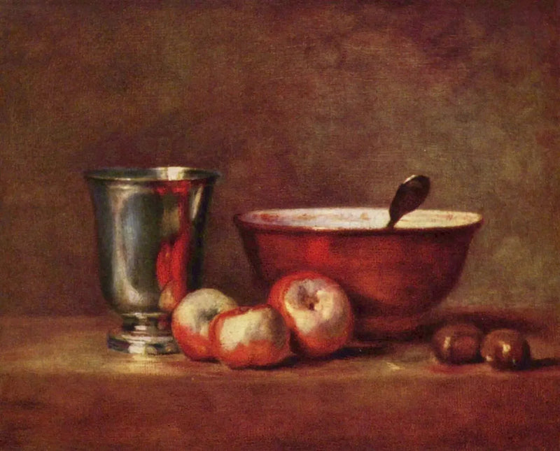 Srebrny kubek - Jean Simeón Chardin
