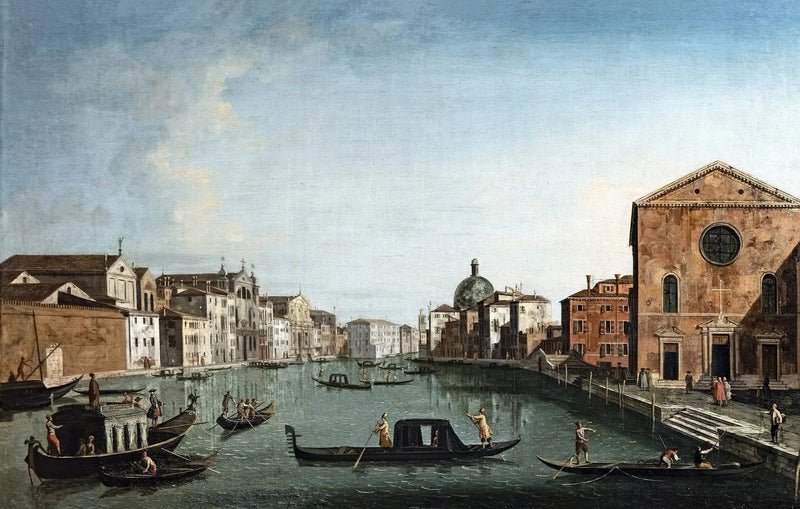 Wielki Kanał w Sainte Lucie - Canaletto