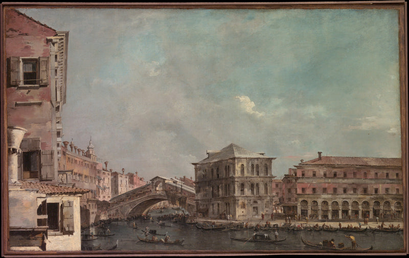 Wielki Kanał nad Rialto - Francesco Guardi