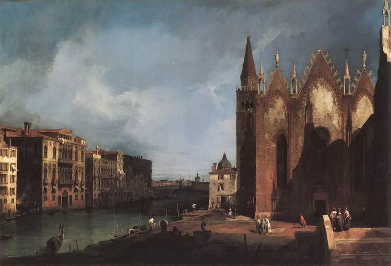 Wielki Kanał Santa Maria della Carità w kierunku basenu San Marco - Canaletto