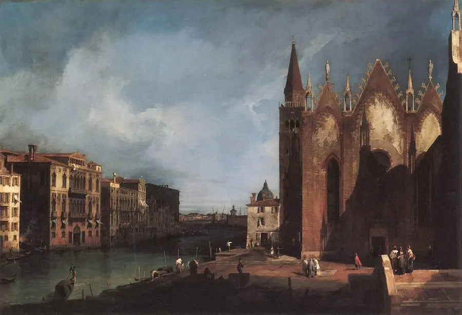 Wielki Kanał Santa Maria della Carità w kierunku basenu San Marco - Canaletto