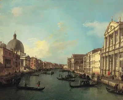 Wielki Kanał Santa Maria di Nazareth w kierunku Santa Croce - Canaletto