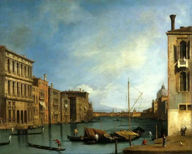 Wielki Kanał z Campo San Vio, Wenecja - Canaletto