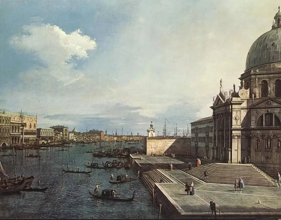 Wielki Kanał od kościoła Salute - Canaletto
