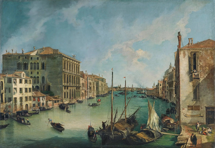 Wielki Kanał z placu San Vio w Wenecji - Canaletto