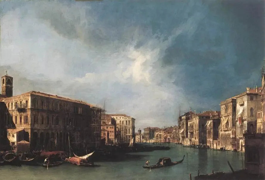 Wielki Kanał od Rialto na północ - Canaletto