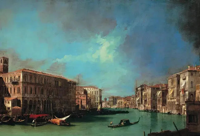 Wielki Kanał w pobliżu Rialto, na północ - Canaletto