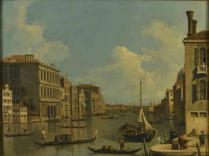 Wielki Kanał, widok na wschód z S. Vio - Canaletto