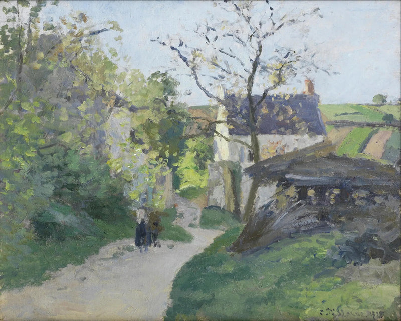 Wielki Orzech, dom Rondest, Pontoise - Camille Pissarro