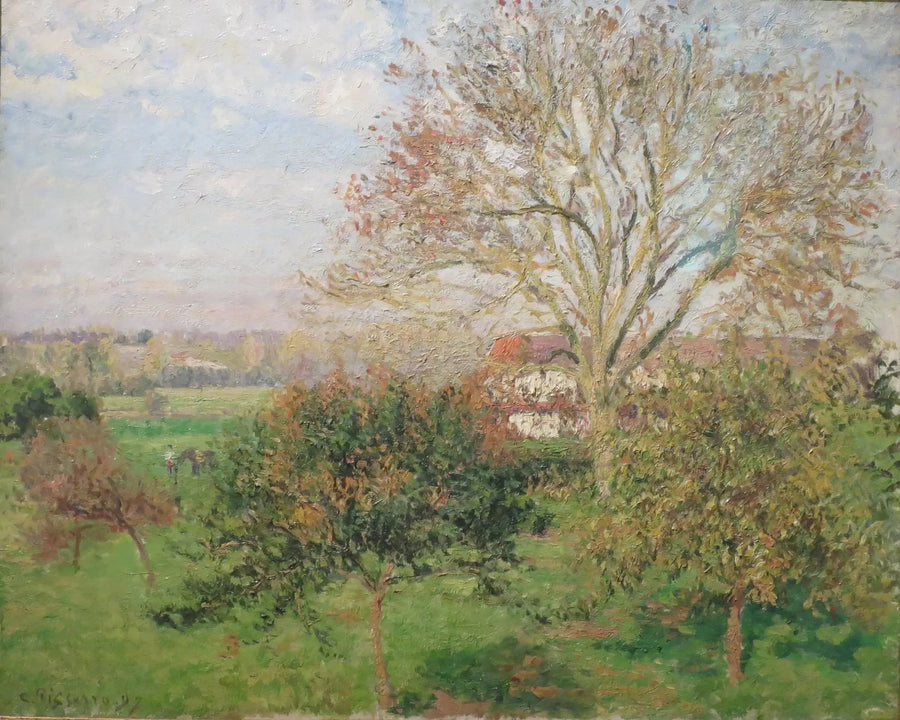 Wielki Orzech, jesienny poranek, Éragny (Jesienny poranek w Eragny) - Camille Pissarro