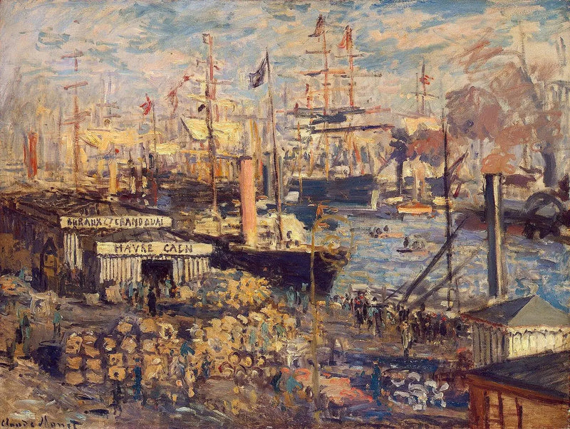 Wielki Nabrzeże w Le Havre - Claude Monet