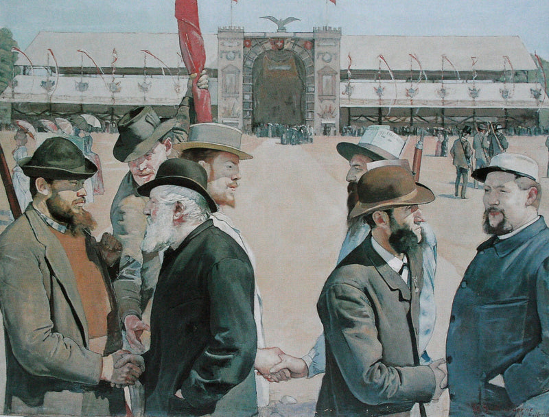 Nowoczesny Le Grütli - Ferdinand Hodler