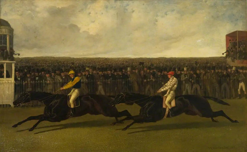 Latający Holender i akrobata w akcji w Yorku, 13 maja 1851 - John Frederick Herring, Sr.