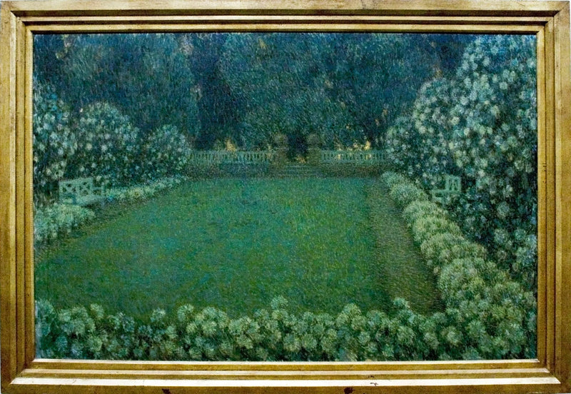Biały ogród o zmierzchu - Henri Le Sidaner