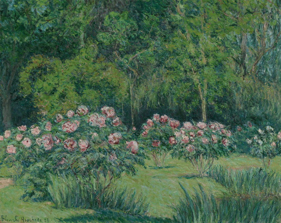 Le jardin de Giverny - Blanche Hoschedé Monet image 1 copie peinte à la main à l’huile