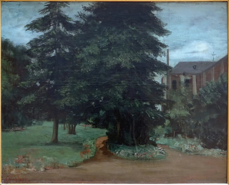 Ogród opactwa w Loos-lez-Lille - Gustave Courbet