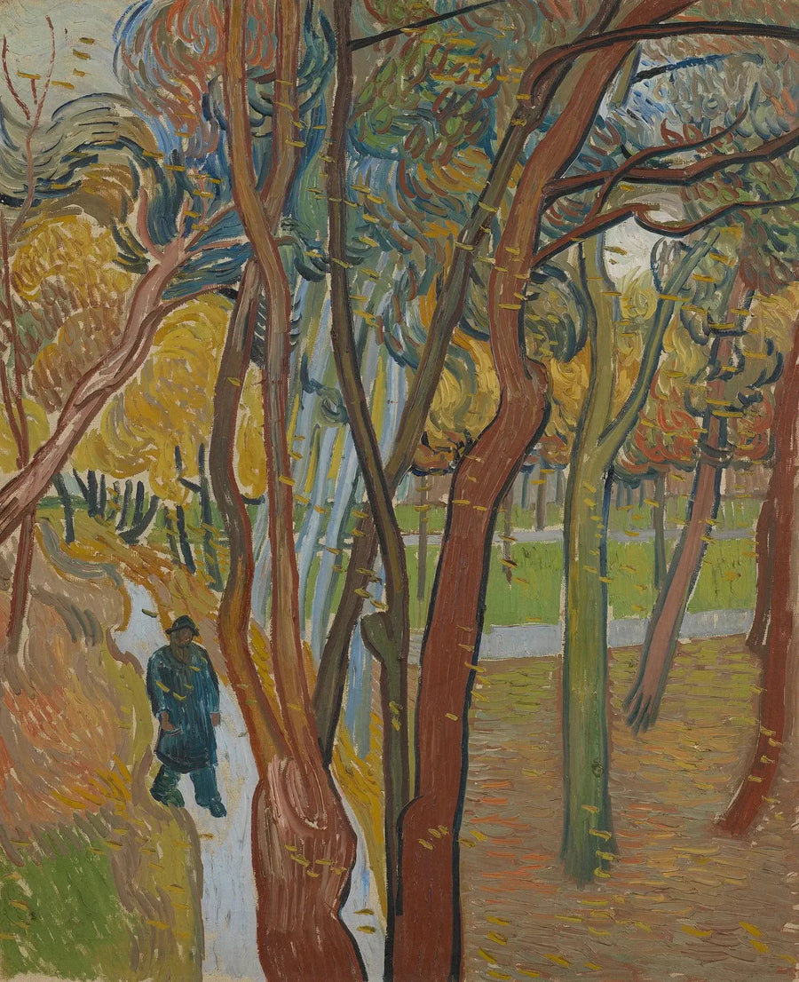 Ogród szpitala Saint-Paul („Opadanie liści”) - Vincent van Gogh