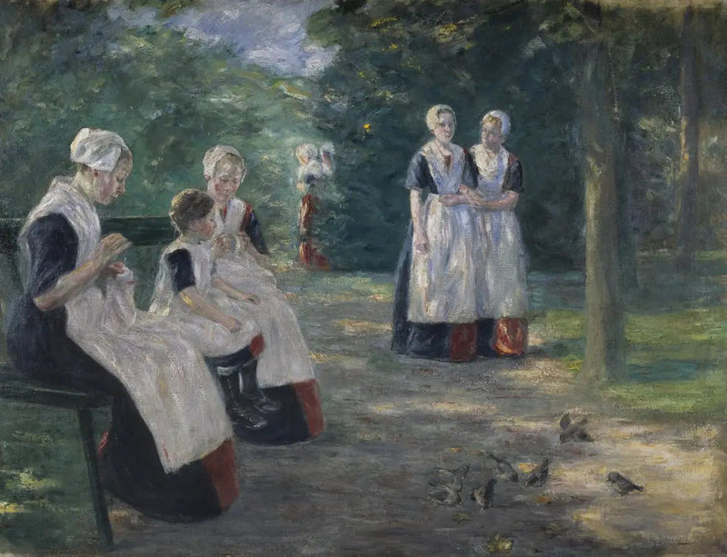 Ogród sierocińca miejskiego w Amsterdamie - Max Liebermann