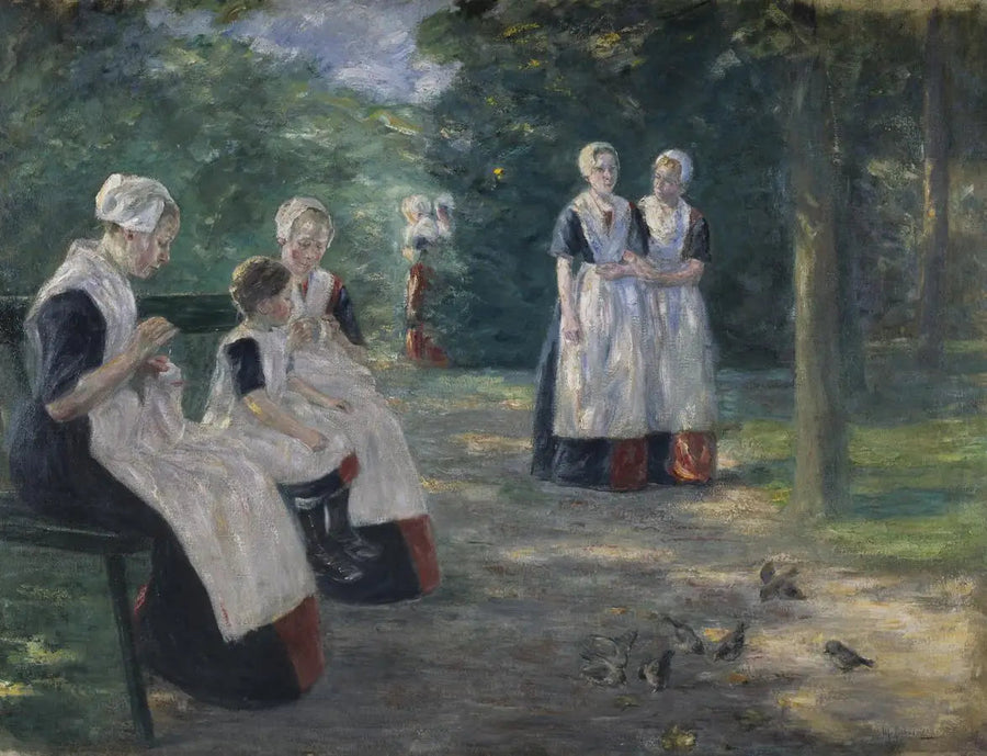 Ogród sierocińca miejskiego w Amsterdamie - Max Liebermann