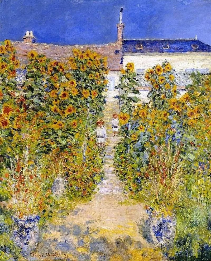 Ogród artysty w Vétheuil - Claude Monet