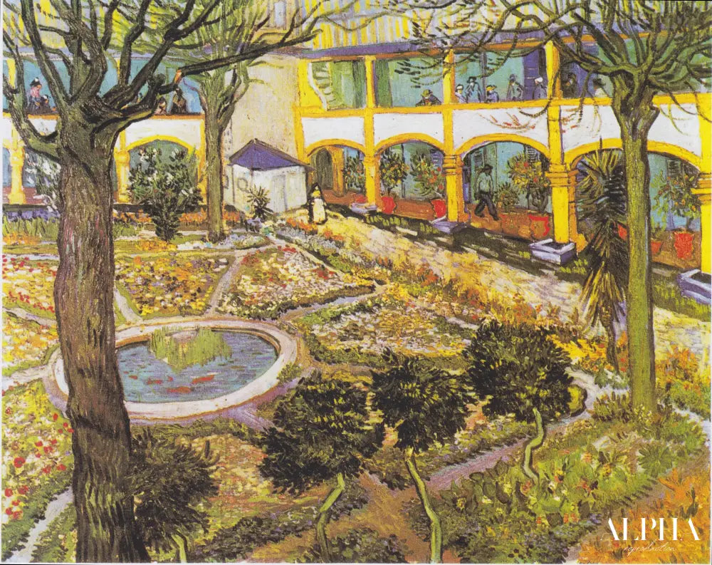 Le jardin de l'hôpital dans les Arles - Van Gogh - Reproductions de tableaux et peintures haut de gamme