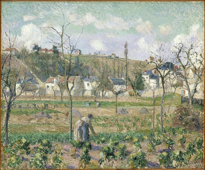 Ogród Maubuisson, Pontoise, matka Bellette - Camille Pissarro