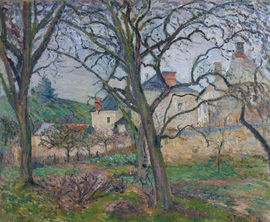 Ogród Maubuisson, widok w kierunku wybrzeża Saint-Denis, Pontoise - Camille Pissarro