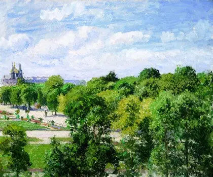 Ogród Tuileries, lato - Camille Pissarro