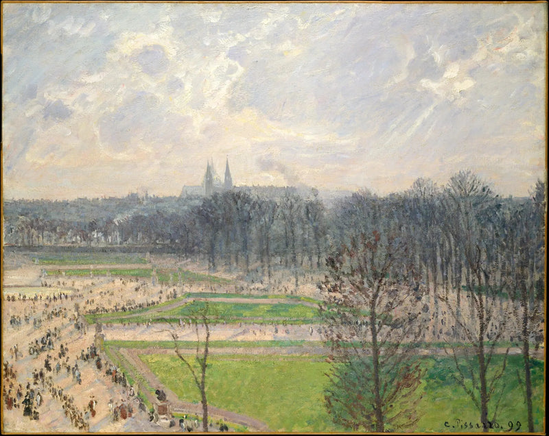 Ogród Tuileries pewnego zimowego popołudnia - Camille Pissarro