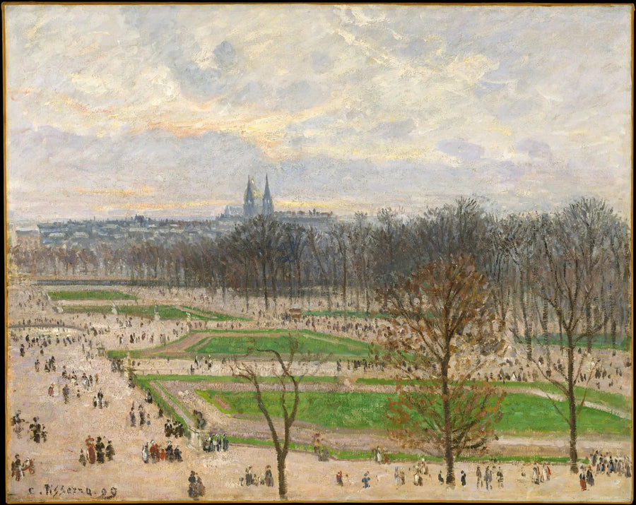 Ogród Tuileries pewnego zimowego popołudnia - Camille Pissarro