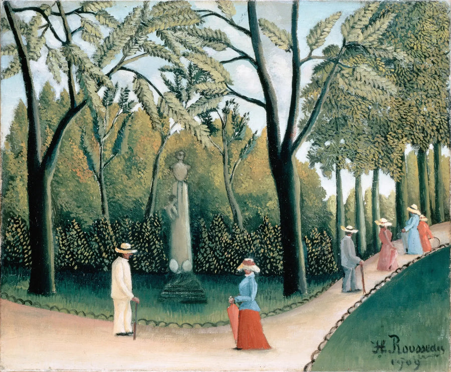 Ogród Lukurski. Pomnik Chopina - Henri Rousseau