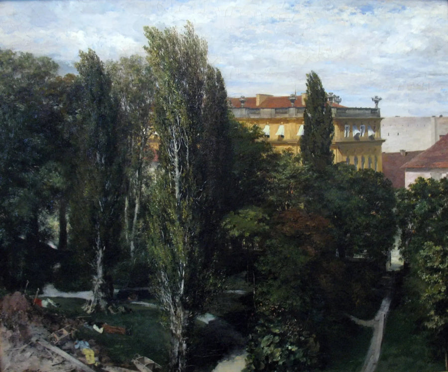 Ogród pałacu księcia Alberta - Adolph von Menzel